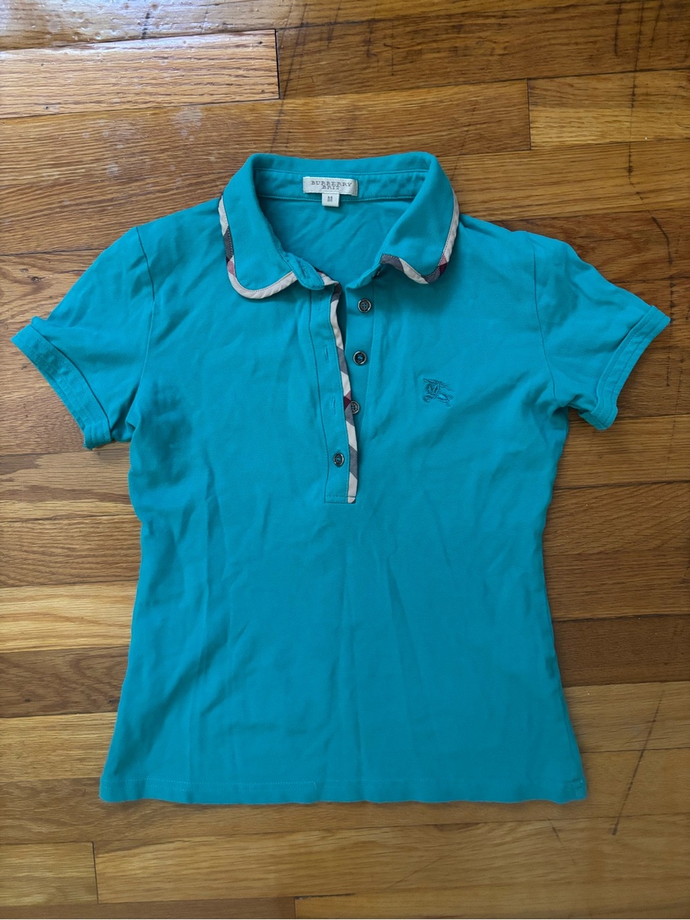 Burberry Bright Teal Polo Shirt